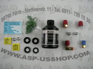 Klimaumrüstkit - A/C Recharge Kit  GM R12 to R134  82-95